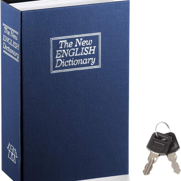 خزنة كتب من ورق الذهب مع قفل - الصورة 2