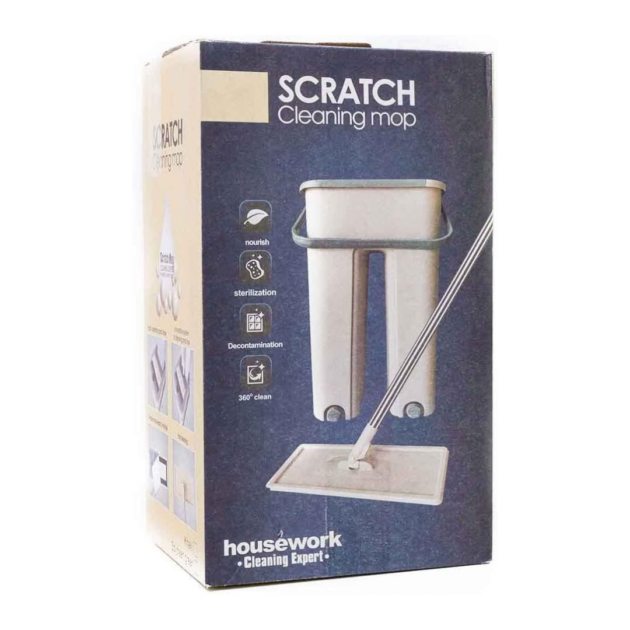 مجموعة أدوات تنظيف الممسحة والدلو