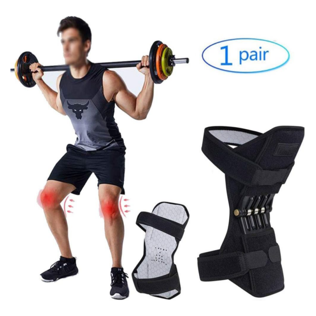 دعامة ثني الركبة زوج واحد (أسود)